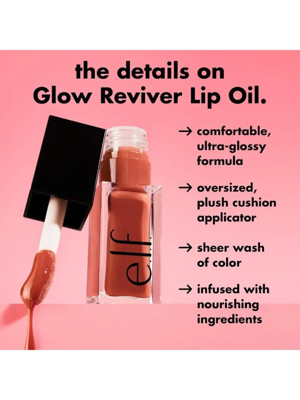 Hydrating Glow Reviver Lip Oil - Nourishing, Sheer Color, Jam Session Shade